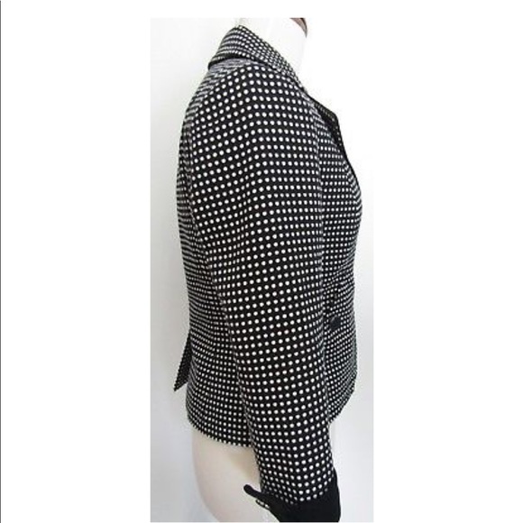 TALBOTS NAVY/WHITE POLKA DOT BLAZER SZ 18W - Picture 4 of 4